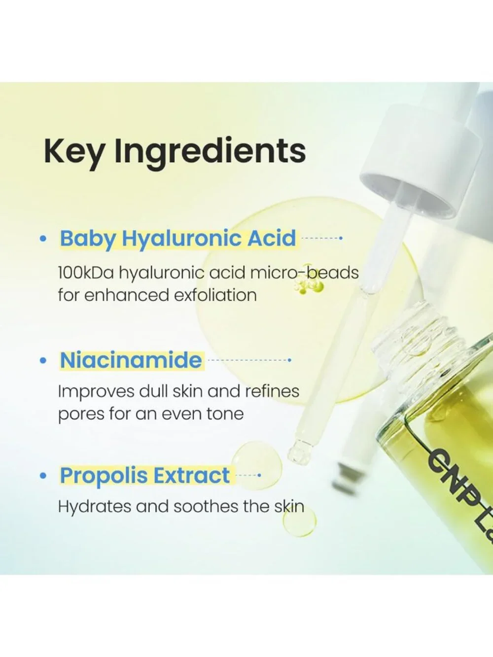 Soothing Propolis Serum for Redness Relief, Niacinamide & BHA, Hydrating Essence